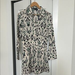 Zara button down dress